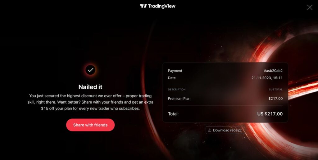 оплата трейдингвью